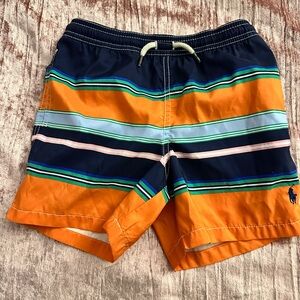 Polo Ralph Lauren Kids' Striped Shorts - Orange and Blue